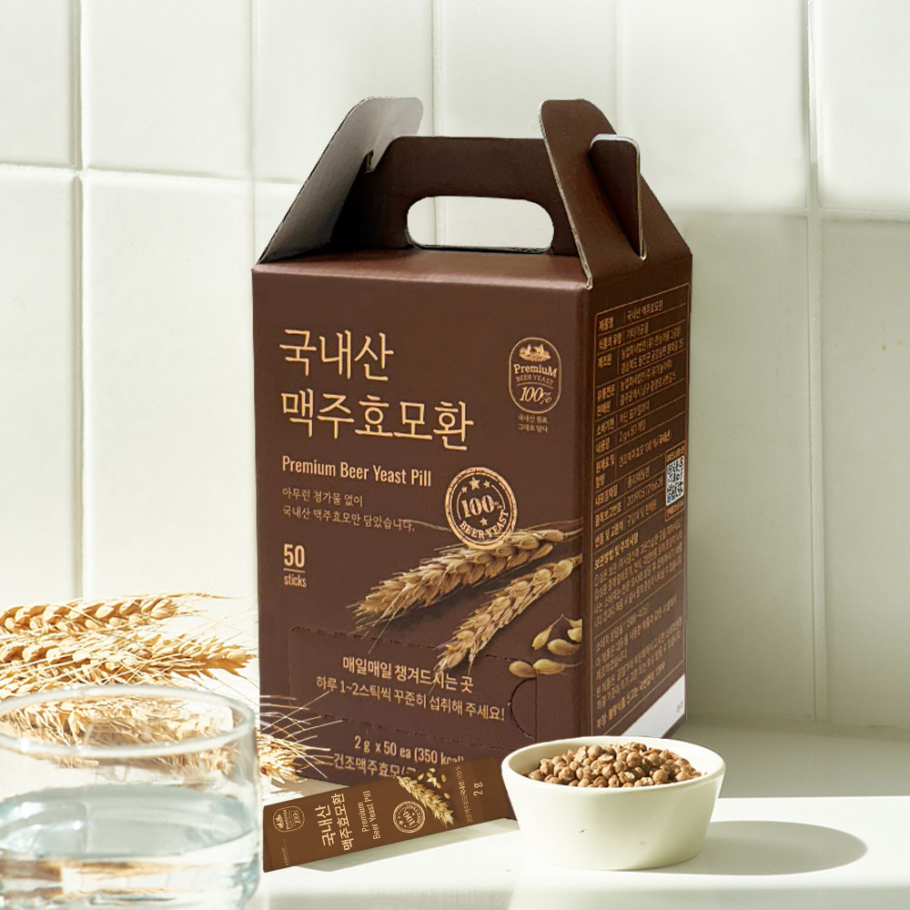 저온건조 국내산 <b>맥주효모</b>환스틱 50개입