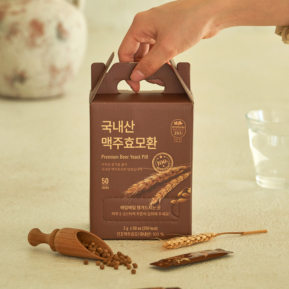 저온건조 국내산 <b>맥주효모</b>환스틱 50개입