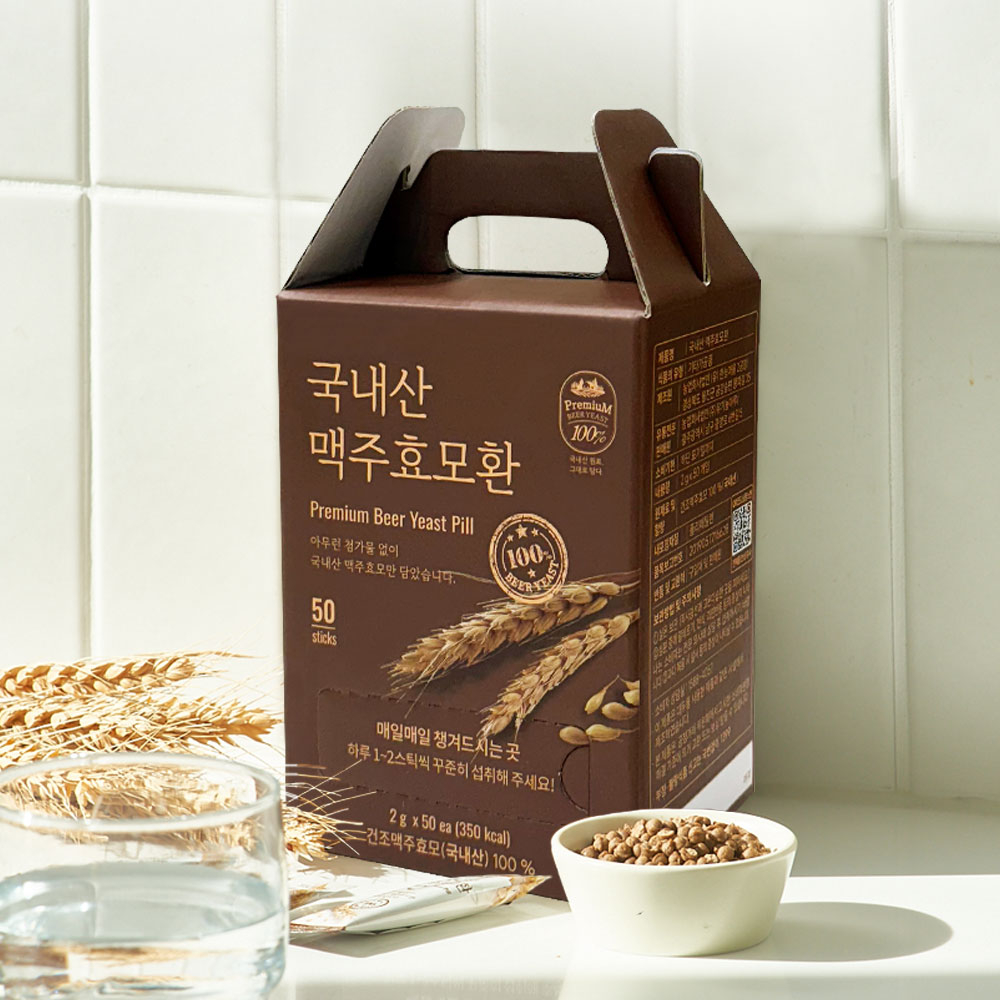 저온건조 국내산 <b>맥주효모</b>환스틱 50개입