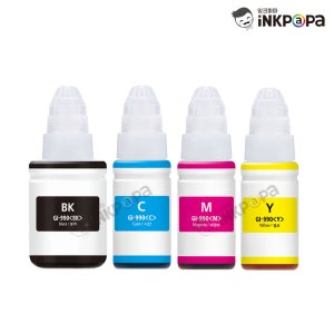 캐논 GI-990BK GI-990C GI-990M GI-990Y 재생(호환)잉크 4색 SET