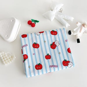 귀여운 DTP프린팅 40수 면원단 애플팝 SL827