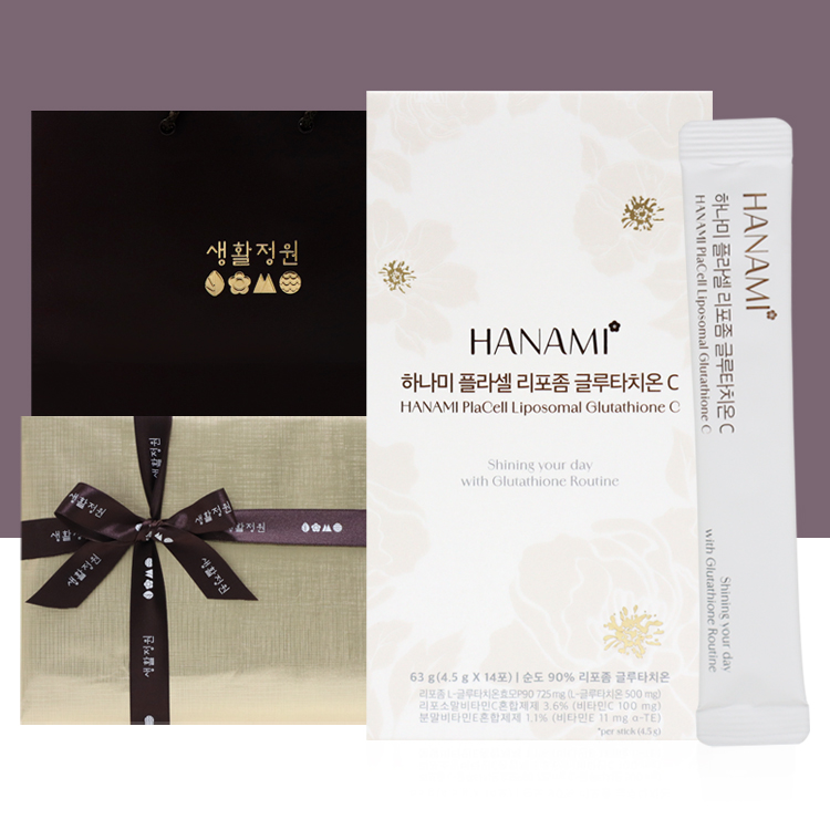 생활정원 하나미 플라셀 리포좀 글루타치온 C 14일분 본품 (고순도 리포좀)