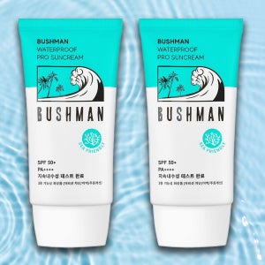 부쉬맨 워터프루프 프로 선크림 SPF50+ 서핑 물놀이 프리다이빙 50ml, 2개