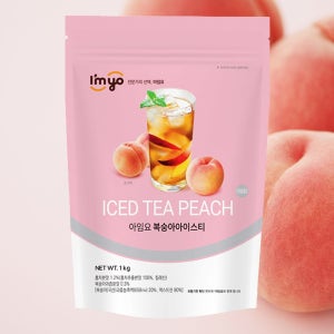 아임요 복숭아 아이스티 1kg 3봉 가루 분말 파우더 재료