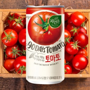 웅진 자연은 토마토 180ml 30캔 업소용 주스 음료수 캔음료 미니캔 소캔