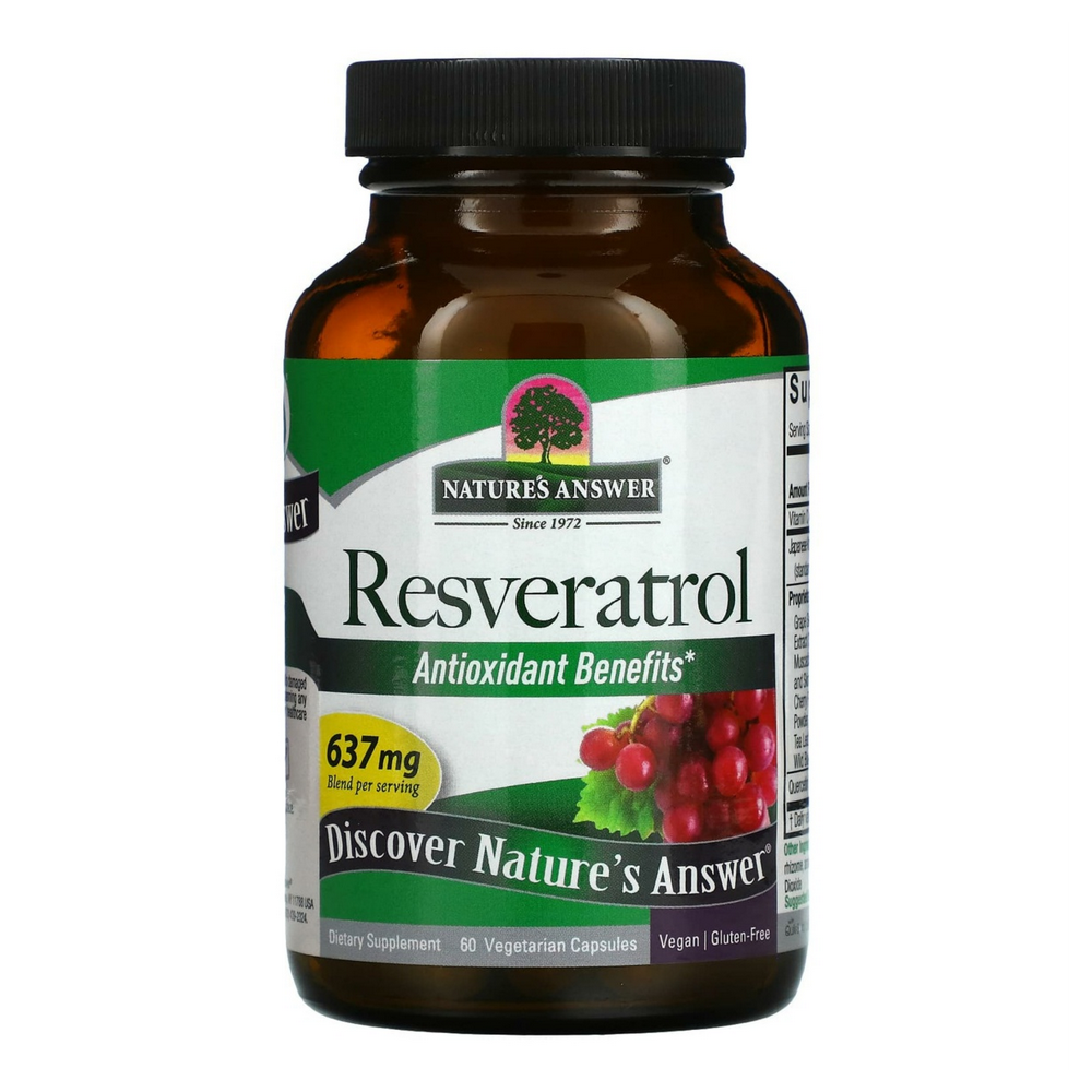 네이처스엔서 <b>레스베라트롤 637mg</b> 60베지테리언캡슐