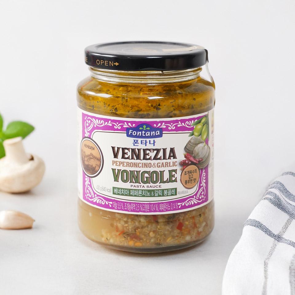 메가마트 샘표 폰타나 페페론치노&갈릭 봉골레 소스 430g