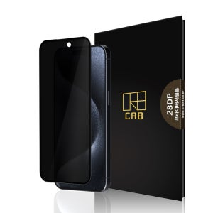 아이폰 사생활보호 풀커버 강화유리 액정 보호 필름 28DP 아이폰15, 1매입