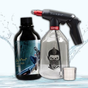 카티바 습식 코팅제 원액 신형 카톤 전동 분무기 2.5L 세트 웻코트 틈새 발수코팅제