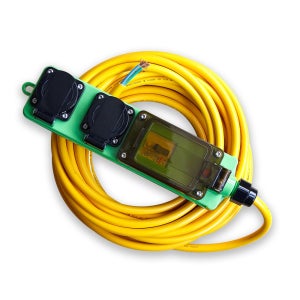 AK라온 이동형 멀티연장선(무플러그) RAK-NC20-G4010 10m 2구 그린 전선 4.0SQ암페어 15A/16A/20A/30A