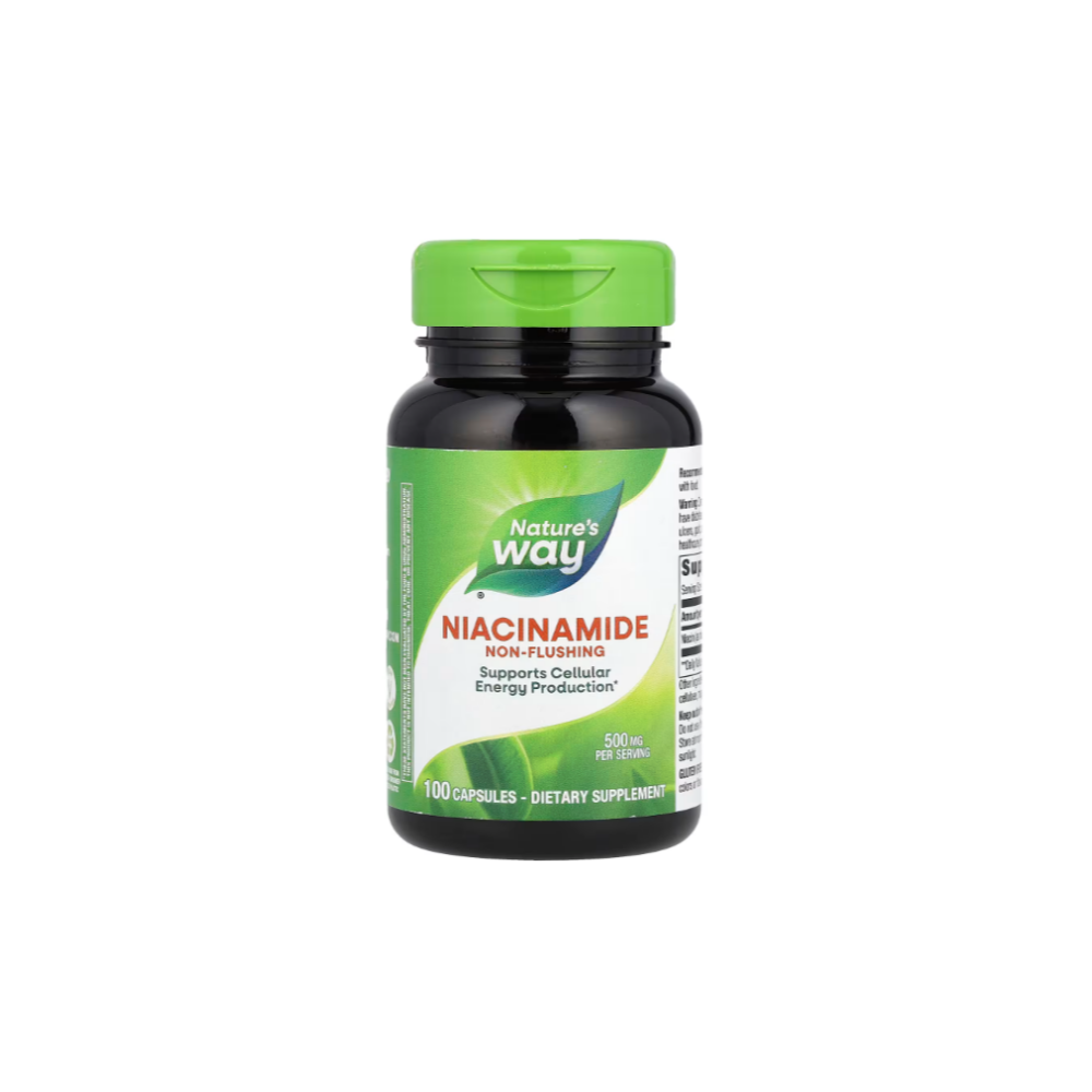 <b>Nature’s Way</b>, 나이아신아마이드, 500mg, 캡슐 100정