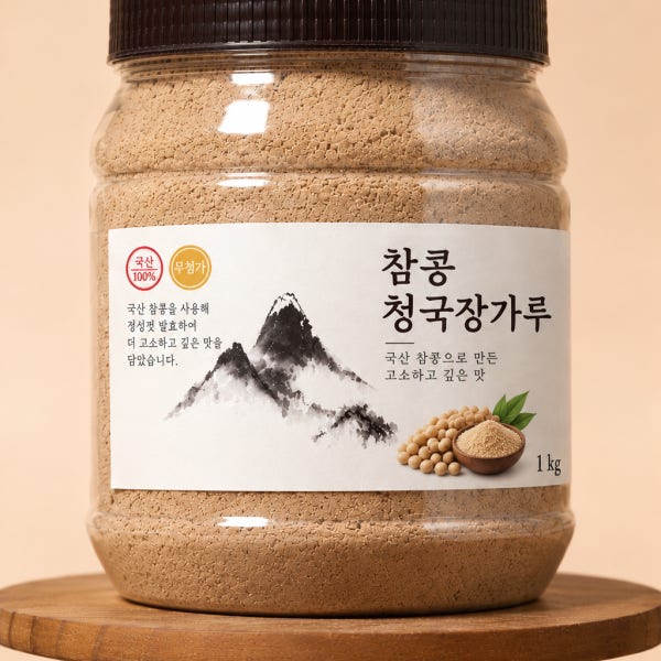 친환경로 생태마을 국산 100% 산이랑 참콩 청국장가루