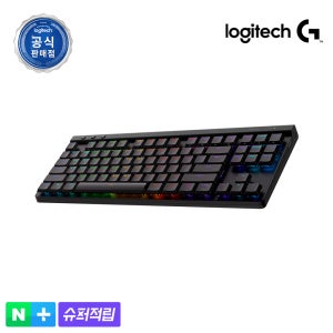 [슈퍼적립] 로지텍코리아 공식 G515 LIGHTSPEED TKL 무선 게이밍키보드 블랙, 갈축