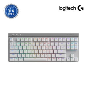 로지텍코리아 공식 G515 LIGHTSPEED TKL 무선 게이밍키보드 화이트, 갈축