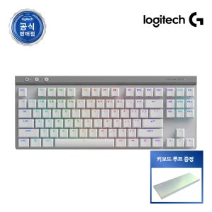 [키보드 루프 증정] 로지텍코리아 공식 G515 LIGHTSPEED TKL 무선 게이밍키보드 화이트, 갈축