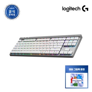 [토이스토리굿즈증정] 로지텍코리아 공식 G515 LIGHTSPEED TKL 무선 게이밍키보드 화이트, 갈축
