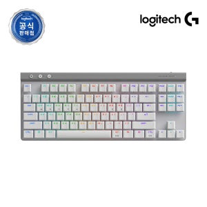 로지텍코리아 공식 G515 LIGHTSPEED TKL 무선 게이밍키보드 화이트, 갈축