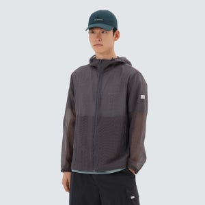 [스노우피크 어패럴] 메쉬 방충 바람막이 Dark Gray (S25MMTWB72)
