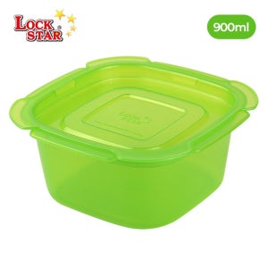 락스타 미라클존 찜쿡 점보(소)채반 전자렌지 진공 밀폐용기 반찬통 냉동밥보관 900ml