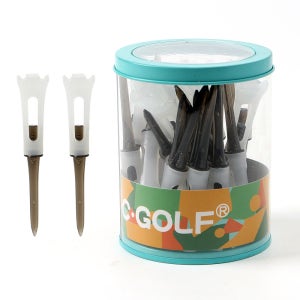 클리어 골프티 25개입(롱롱티 83mm) (블랙) 티꽂이