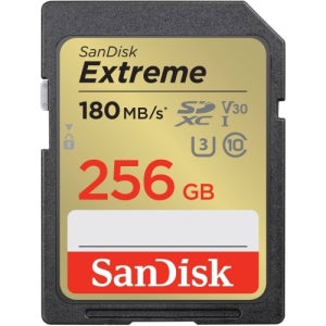 샌디스크 메모리카드 SDXC Extreme180MB s 256GB 1개