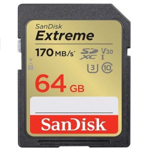 샌디스크 메모리카드 SDXC Extreme170MB s 64GB 1개