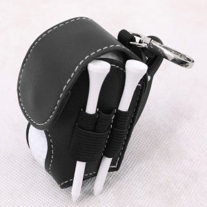 스티치 골프공 파우치(블랙) 골프공주머니