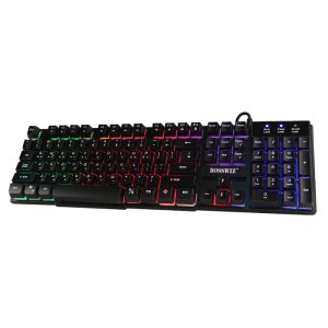 보스위즈 K80 유선 멤브레인 LED 게이밍 키보드