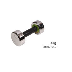 스타 도금 아령 ER102 크롬 미끄럼 방지 그립 헬스 홈트 근력 운동 4kg