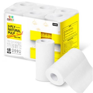 코멧 천연펄프 키친타월 3겹 x 160매 x 30개