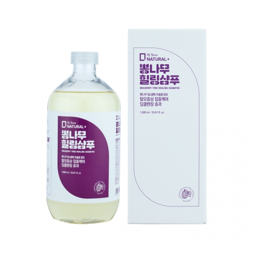 <b>내추럴플러스</b> 저자극 <b>탈모</b> 두피 케어 뽕나무 힐링 샴푸 1000ml