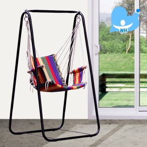 레인보우 해먹 그네의자 / 캠핑용 그물침대