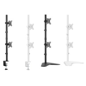 마운트뷰 MV12-C02V 상하 듀얼 모니터암 세로형 모니터 거치대 32인치