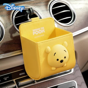 디즈니 곰돌이푸 차량 수납 송풍구 핸드폰 거치 차키 보관 선글라스 홀더 자동차 포켓