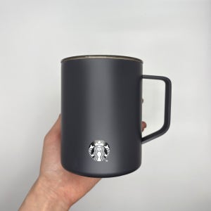 스타벅스 SS 블 랙 매트 데비 텀블러 473 텀블러레이저 각인 선물용 473ml, 블랙