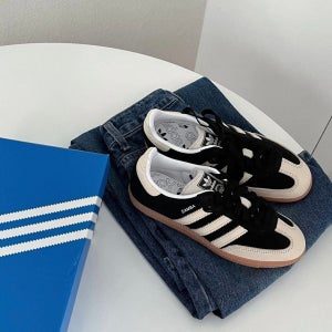 아디다스 삼바 OG 코어 블랙 원더 화이트 남녀 공용 스니커즈 IE5836