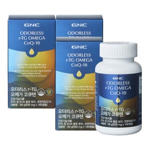 GNC 오더리스 r-TG 오메가3 코큐텐 180캡슐, 3개