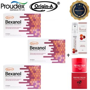 호주 비즈왁스 알코올 벡사놀 아벡솔 효능 고함량 Bexanol Abexol 50mg 90정