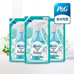 페브리즈 섬유탈취제 강력탈취 다우니 실내건조 프레시클린향 리필 320ml 3개