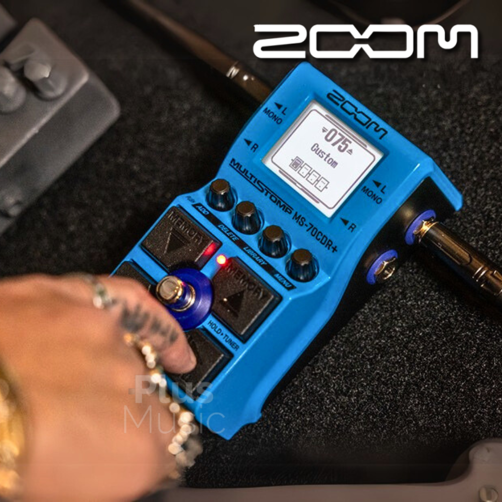 Zoom 줌 멀티스톰프 ZOOM MS-70CDR+ 리버브 코러스 딜레이 기타이펙터 페달