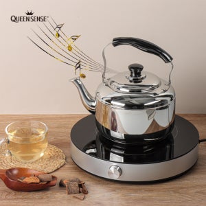 퀸센스 물끓이는 주전자 10L 인덕션 스텐 대형 휘슬 주전자 세척편한 입구 넓은 큰