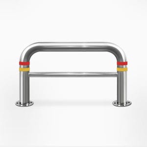 스텐볼라드 U형2단 주차금지 진입금지 앙카식 101파이 L1200 H800 스텐셋트앙카포함