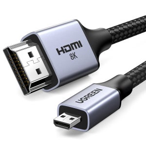 유그린 8K 60Hz Micro HDMI to HDMI 2.1 모니터 케이블 HD164