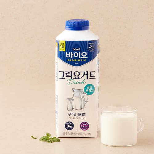매일 그릭요거트 드링크 무가당플레인