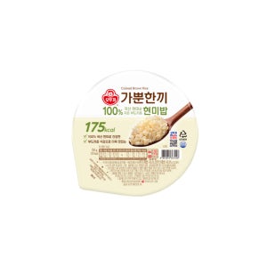 오뚜기 가뿐한끼 100% 현미로지은 현미밥 130g 30입