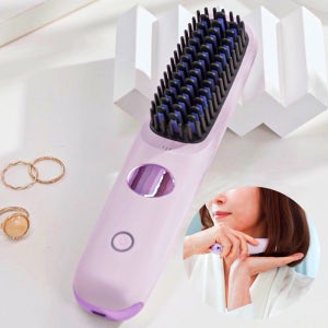 독일 도르트 LED 무선 빗 고데기 웨이브 볼륨 매직기 고대기 아이큐샵