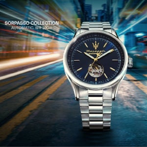 [Italian Design] 마세라티 남자 오토매틱 메탈 클래식 손목 패션 방수 야광시계