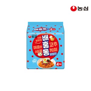 농심 배홍동 비빔면 137g, 4개