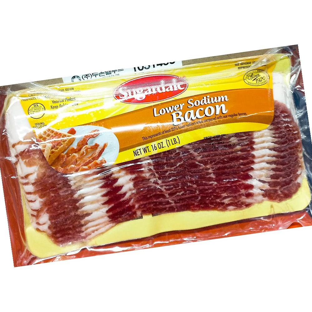 슈가데일 저염베이컨 453g X20업소용 단체용 식당용 급식용 대용량 식자재