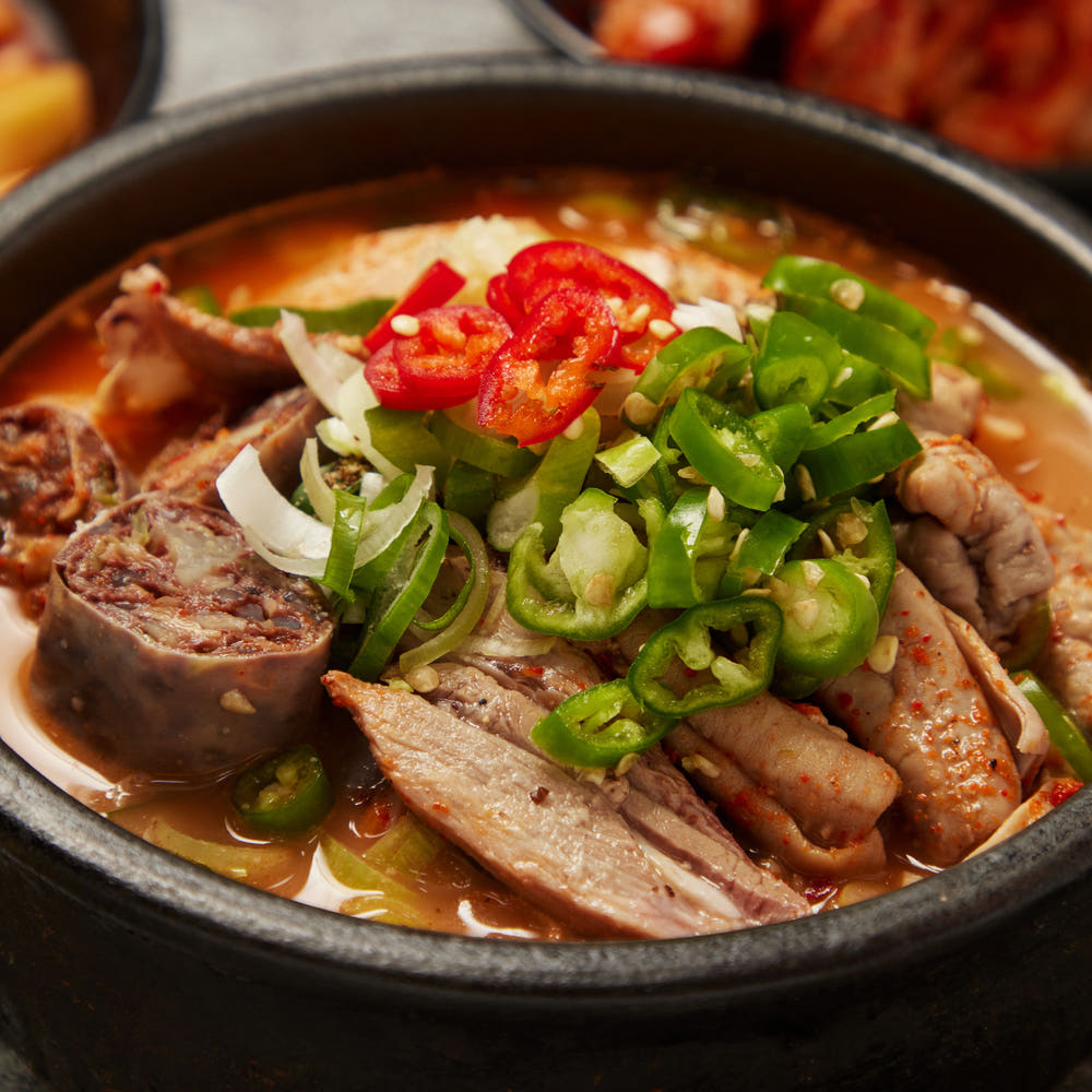 수원 지동시장 밀알왕순대 얼큰순대국 순대국밥 순대만